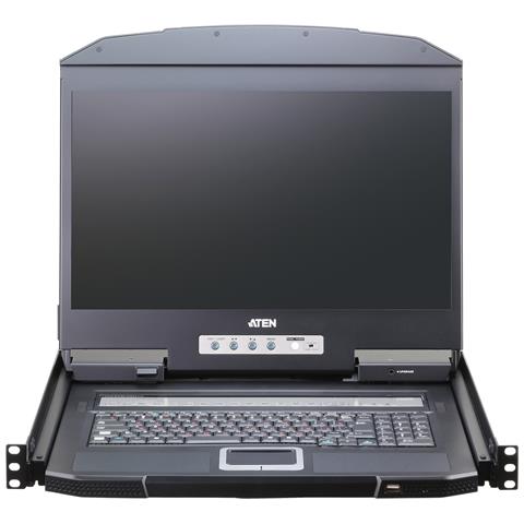 CL3116NX console a rack 47 cm (18.5") 1366 x 768 Pixel Metallo, Plastica Nero 1U - Foto 2