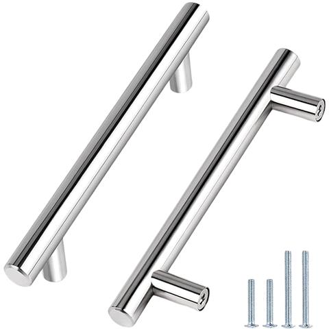 Maniglia Per Mobili Maniglie Argento Lucido 20 Pz 9,2 Cm - Foto 1