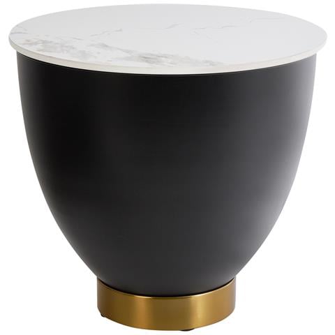 Tavolino Nadine Ceramica Nero Con Contenitore - Foto 2