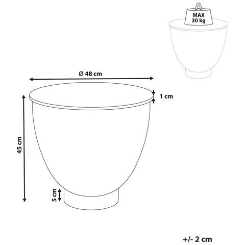 Tavolino Nadine Ceramica Nero Con Contenitore - Foto 8