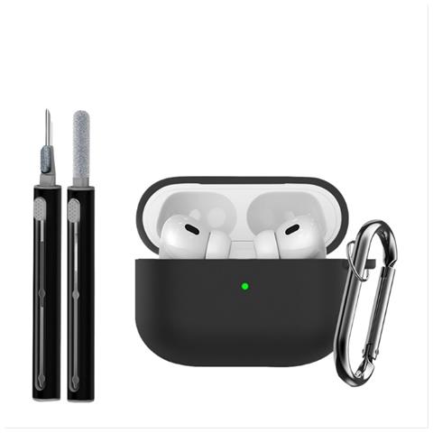 Custodia Protettiva In Silicone (set Da 3 Pezzi) Compatibile Con Apple Airpods Pro 3 Black - Foto 1