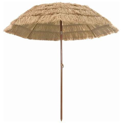 Ombrellone da Spiaggia Marrone Ø 206 x 209.5 cm Acciaio - Foto 1
