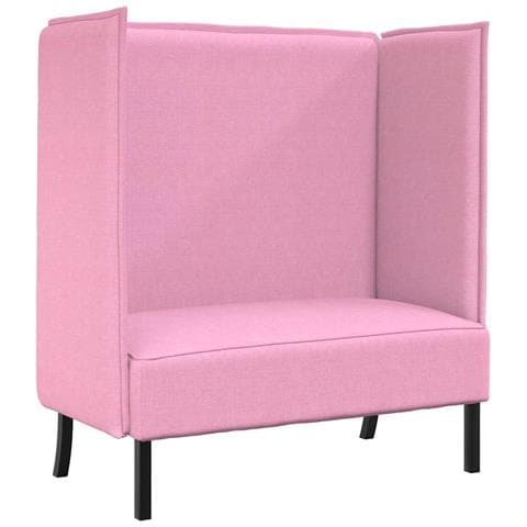 Divano alto Rosa 109 x 56 x 121 cm Tessuto - Foto 1