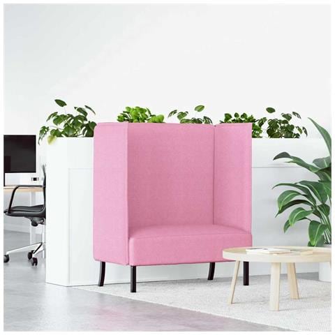 Divano alto Rosa 109 x 56 x 121 cm Tessuto - Foto 2