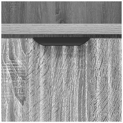Comodino Grigio sonoma 49 x 36 x 61 cm Legno multistrato - Foto 9