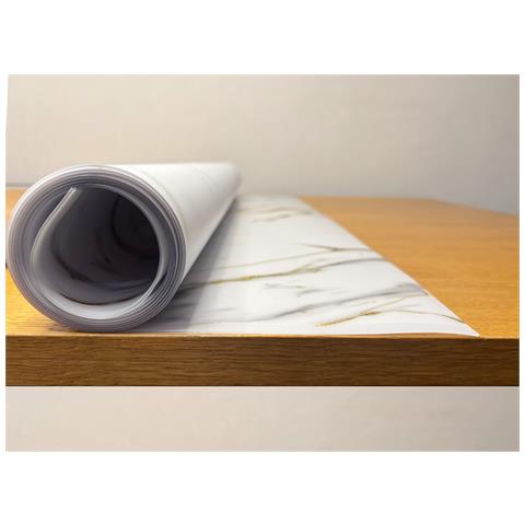 Tovaglia Antimacchia Plastificata Pvc Proteggi Tavolo Crystal Marmo 100x300 D11 - Foto 1