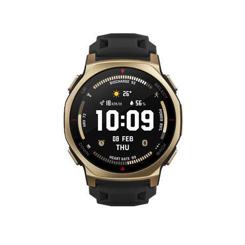 T-rex 3 Pro 3,35 cm (1.32") AMOLED 44 mm Digitale 466 x 466 Pixel Touch screen Oro Wi-Fi GPS (satellitare) - Foto 1