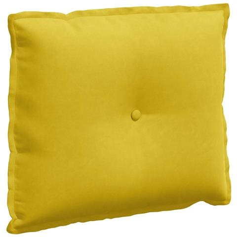 Cuscino per Schiena Giallo 60 x 50 cm Tessuto in Cords - Foto 1