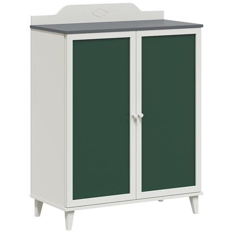 Armadio Lavagna con porta Grigio e bianco Legno multistrato - Foto 1