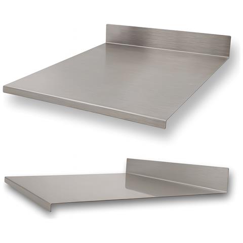 Spianatoia Con Tarocco E Mattarello In Acciaio Inox Per Uso Alimentare - Varie Misure - Profondità 40 (l50 X P40 X 7cm X 3cm) - Foto 6