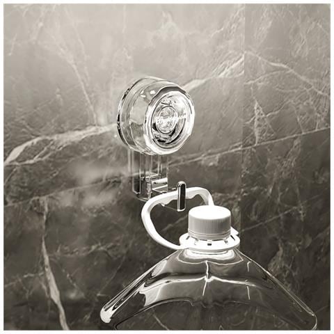 Gancio A Ventosa Rotante: Montaggio Senza Trapano Per Cucina E Bagno Grey+silver - Foto 2