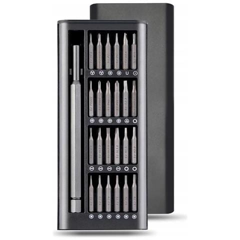 Set Di Cacciaviti Di Precisione 25 In 1 - Acciaio Cr-v, Magnetico | 24 Punte, Manico Ergonomico | Riparazioni Elettroniche E Domestiche - Foto 1