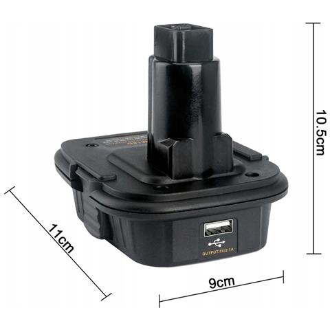 Adattatore Per Batterie Dewalt E Milwaukee 18v Dm18d - Compatibile Con Utensili Dewalt 18v | Facile Montaggio | Alta Efficienza - Foto 2