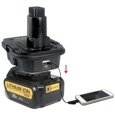 Adattatore Per Batterie Dewalt E Milwaukee 18v Dm18d - Compatibile Con Utensili Dewalt 18v | Facile Montaggio | Alta Efficienza - Foto 8