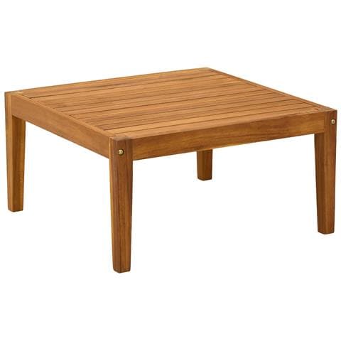 tavolo Legno di Acacia Massello Naturale 60 x 60 x 30 cm - Foto 1