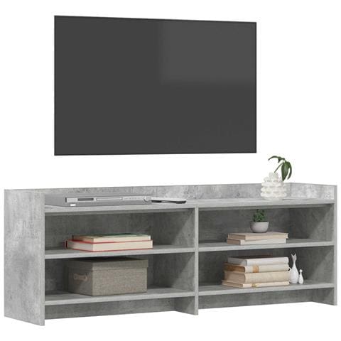 Mobile TV 135 x 33 x 47 cm Grigio Cemento Legno ingegnerizzato - Foto 2