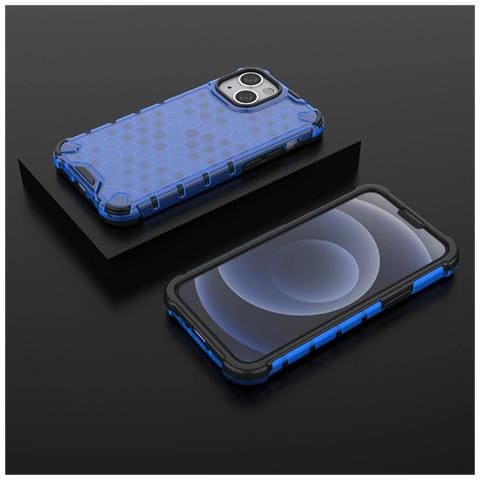 Honeycomb Corpo Con Copertura Rigida E Bumper In Tpu, Per Iphone 13 Mini, Nero - Foto 7