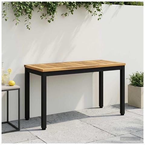 Panchina da giardino 80,5 x 35 x 45 cm Legno di Acacia Massello - Foto 2