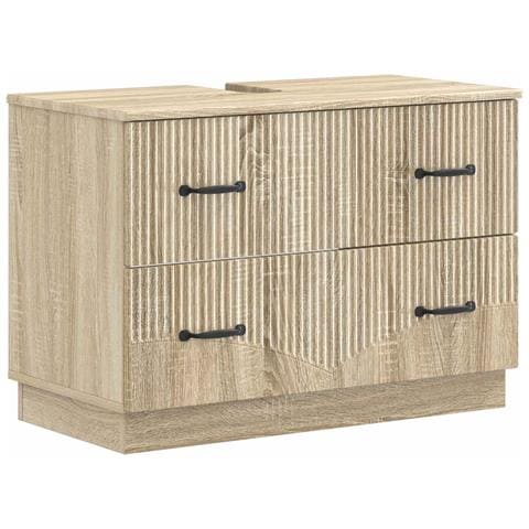 Armadio per Lavabo da Bagno HOORN Rovere Sonoma 82 x 41 x 56 cm - Foto 1