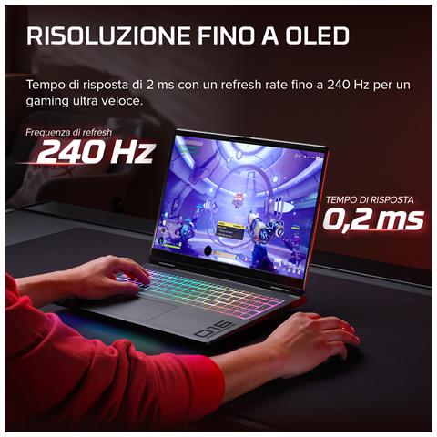 E4EW4EA laptop Intel Core Ultra 9 40,6 cm (16") 2.5K 32 GB DDR5-SDRAM NVIDIA GeForce RTX 5080 Wi-Fi 7 (802.11be) Windows 11 Home AI PC Nero - Foto 2