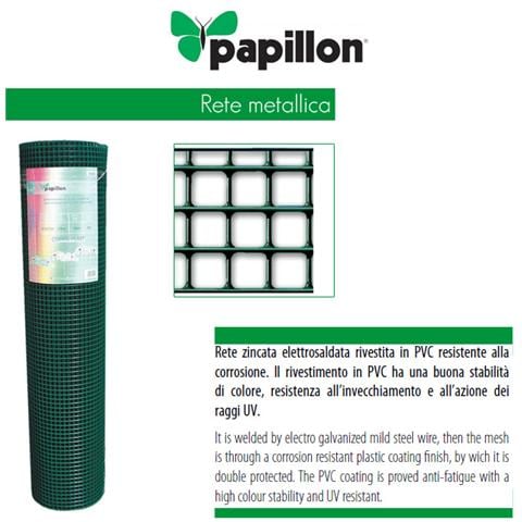 Rete zincata elettrosaldata per recinzione colore verde m 1x10 - Foto 1