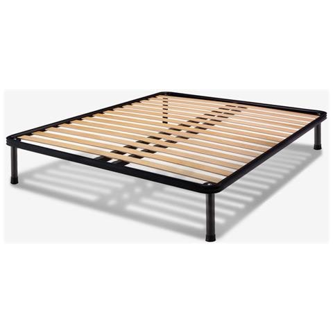 Rete matrimoniale 160x190 cm a doghe classiche ? doghe in legno di faggio, telaio in ferro - Foto 1