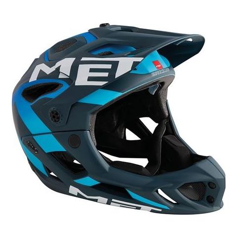 Met - Casco Dh / fr Parachute Taglia M (54 - 58 Cm) Nero / blu - ePRICE