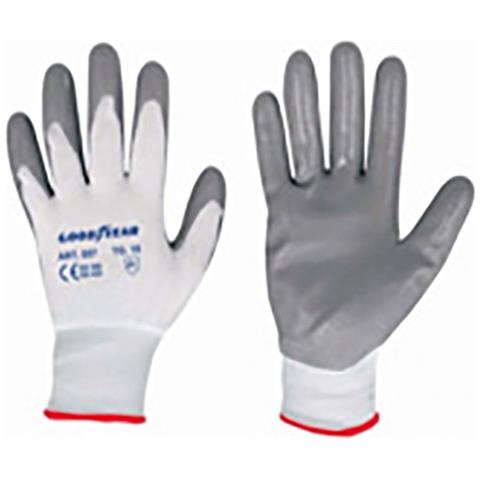 Guanti In Nylon E Nitrile Mod.g057 Taglia 8 Bianco /grigio Lavoro - Foto 4