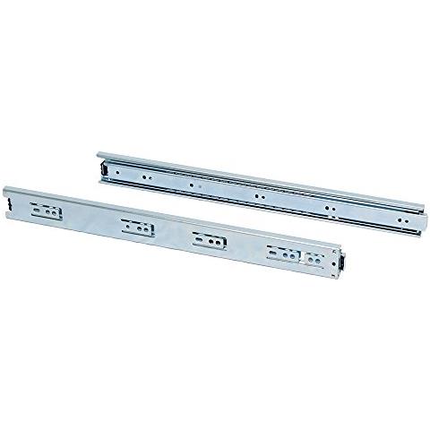 3043105 Coppia Di Guide / binari Con Cuscinetti A Sfere Ad Estrazione Totale 45mm X 250mm Per Cassetto, Set Di 5 - Foto 3