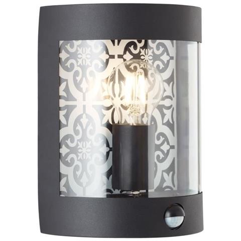 Brillante Lampada Lison Da Esterni Con Sensore Di Movimento, Nero, 1 X A60, E27, 40w, Adatto Per Lampadine Standard (incluso), Scala Da A ++ A E, Protezione Ip44. - Foto 6