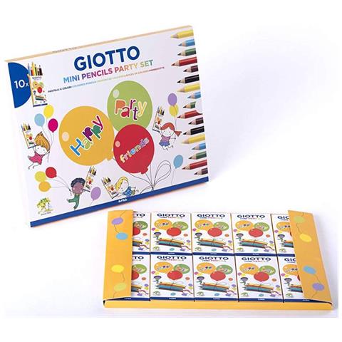 Giotto Party Set Mini Matite - Confezione Da 10 Blister Matite Colorate Per Giocare Tutti Insieme - Foto 1