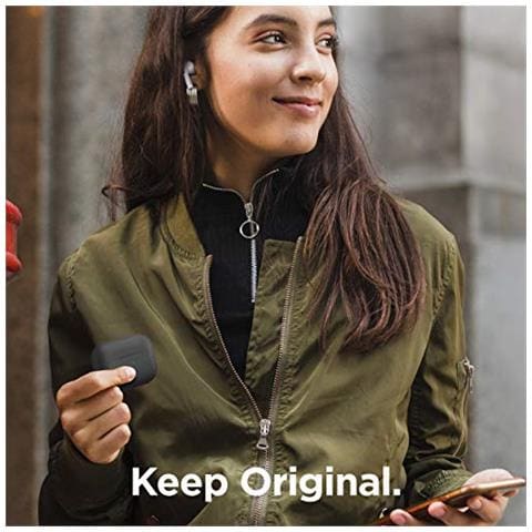 Copertura Del Silicone Airpods Pro Custodia Progettato Per Apple Airpods Pro Case - 360 Di Tutto Il Corpo Di Protezione Led Visibile Custodia In Silicone Premium Per Airpods Pro (grigio Scuro)  - Foto 4