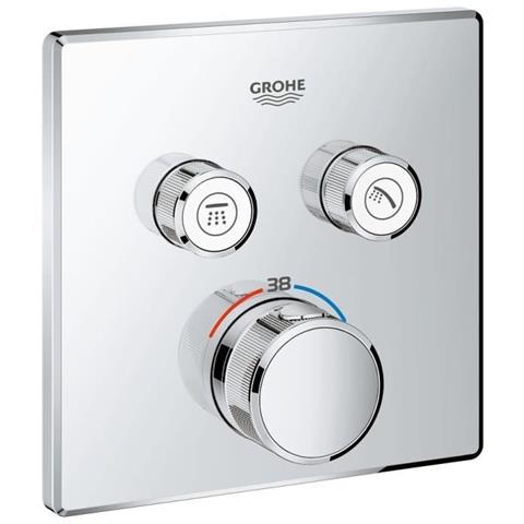 Miscelatore Termostatico Per Installazione Ad Incasso 2 Uscite Grohtherm Smartcontrol 9124000 - Foto 1