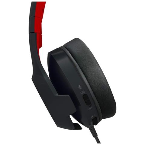 Cuffie NSW-200U Cablato Giocare Auricolare Microfono Colore Nero / Rosso - Foto 3