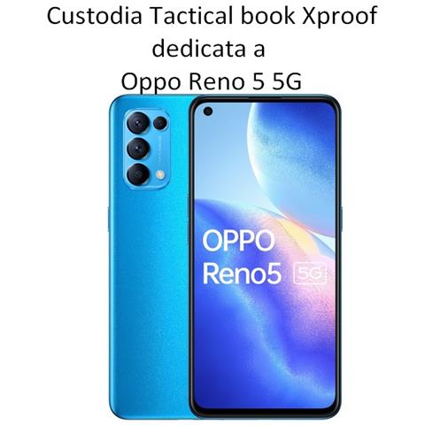 Custodia Originale Book Xproof Flip Case Per Oppo Reno5 5g Mud Brown - Foto 2
