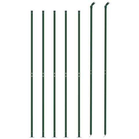 Recinzione Metallica Con Flangia Verde 1,4x10 M - Foto 2