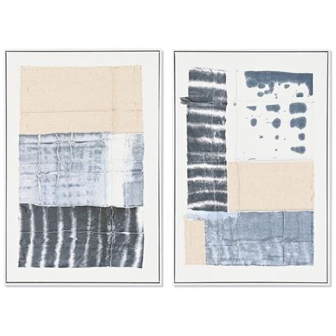 Quadro 60 X 3,2 X 90 Cm Astratto Città (2 Unità) - Foto 1