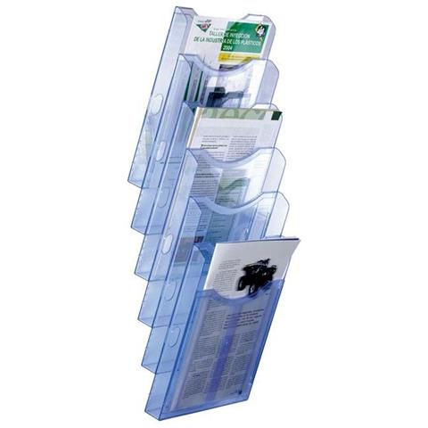Espositore Da Bancone Archivo 2000 Archiplay Da Muro Trasparente Din A4 Azzurro - Foto 1