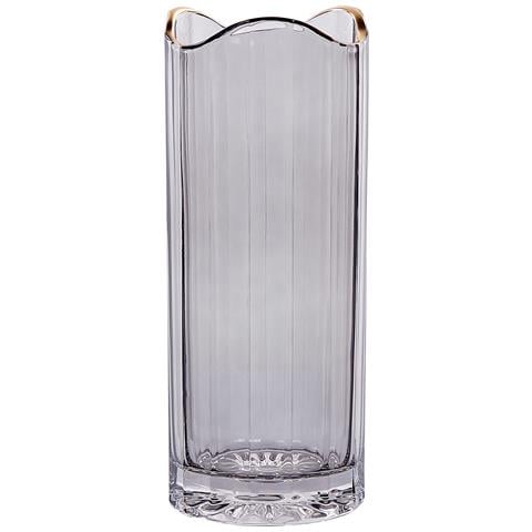 Vaso Da Fiori Perdiki Vetro Grigio - Foto 2