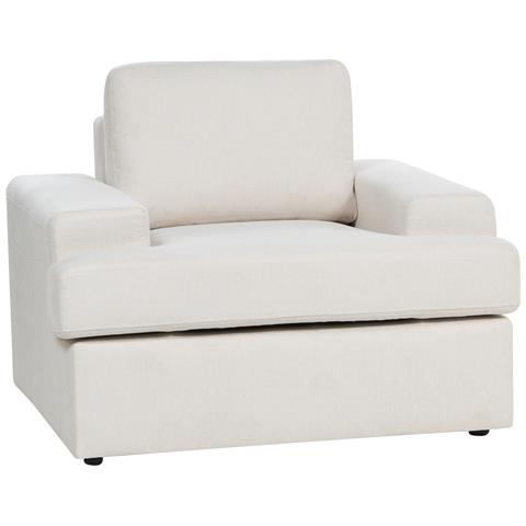 Set Di 2 Poltrone Tessuto Beige Chiaro Alla - Foto 2