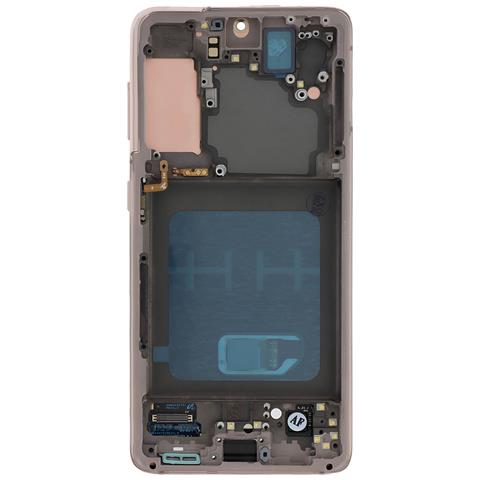 Schermo Lcd Completo Per Samsung Galaxy S21 Vetro Touch E Frame, Lavanda - Foto 4