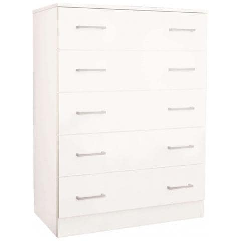 Cassettiera 80x45x110h Cm Da Interno Casa A 5 Cassetti In Legno Nobilitato Bilaminato Linea Classic - Foto 1