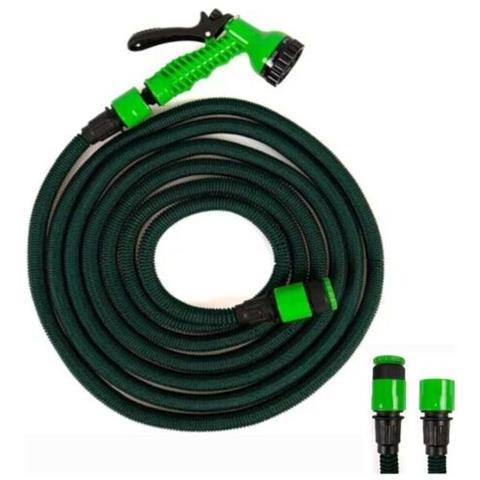 Tubo Flessibile Espandibile 15 Mt Annaffia Giardino Pistola Pompa Giardinaggio - Foto 1