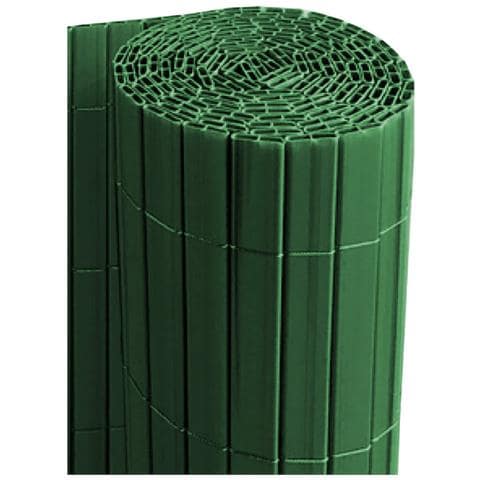 Rotolo Arella Canna Di Bamboo Pvc Rete Recinzione Listelle Frangivista Da Esterno 100x500 Green - Foto 4
