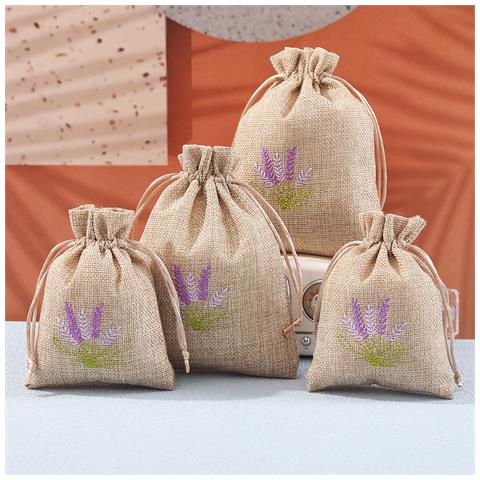 Confezione Da 5 Sacchetti In Cotone Con Coulisse M - Foto 2