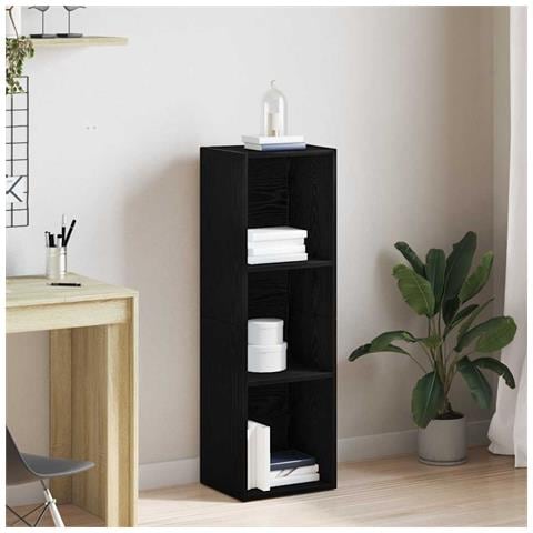 Libreria Rovere Nero 36x30x114 cm in Legno Multistrato - Foto 1