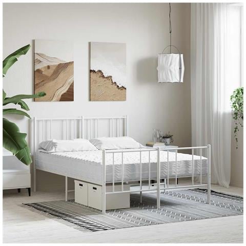 Materasso In Schiuma Bianco 140x220 Cm Durezza H2 H3 - Foto 2