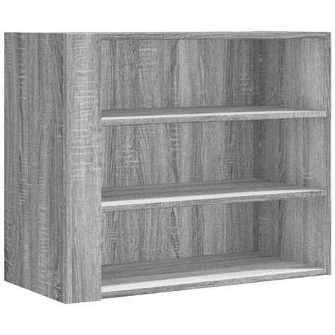 Armadietto A Muro Grigio Sonoma 75x35x60 Cm In Truciolato - Foto 2