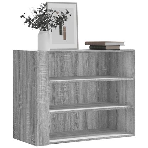 Armadietto A Muro Grigio Sonoma 75x35x60 Cm In Truciolato - Foto 1