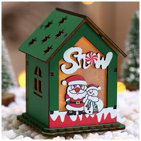 Pendente3 Casa Di Legno Babbo Natale - Foto 2